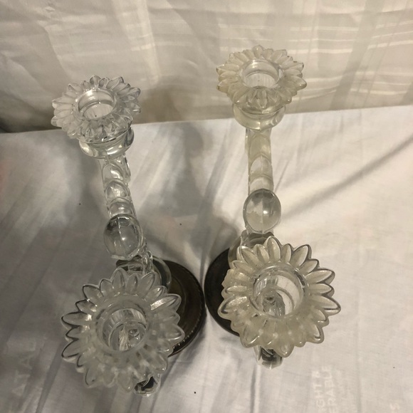 Sterling Silver Weighted Cambridge Candle Holder. - Picture 9 of 16